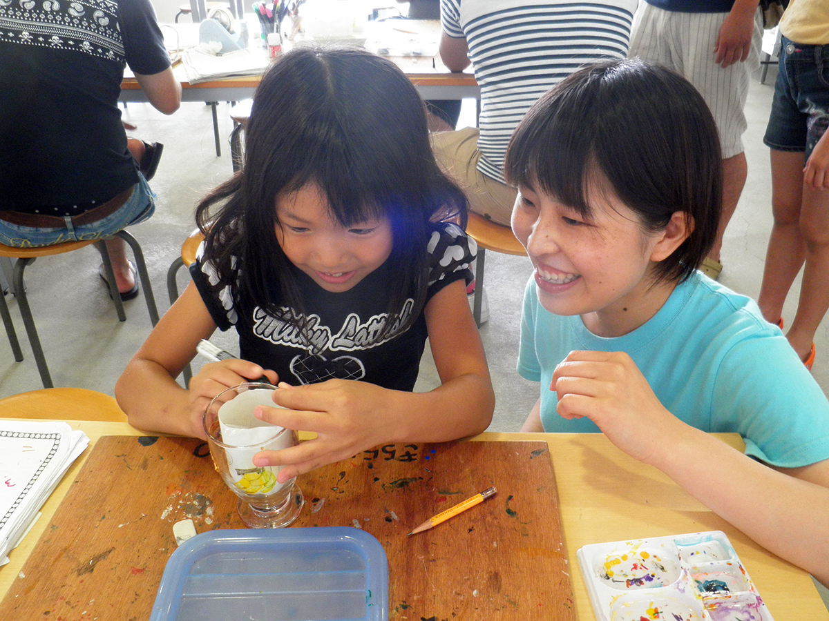 エナメル絵付け