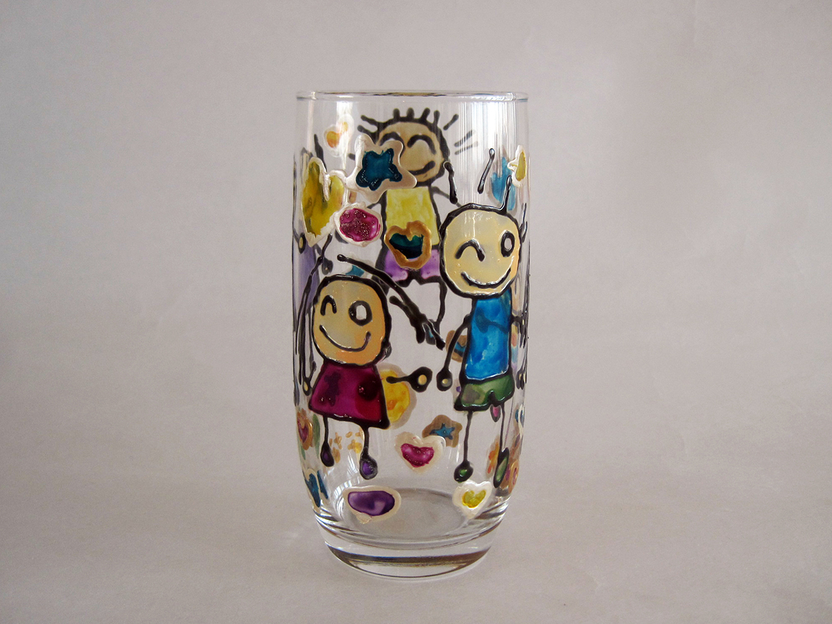 エナメル絵付け