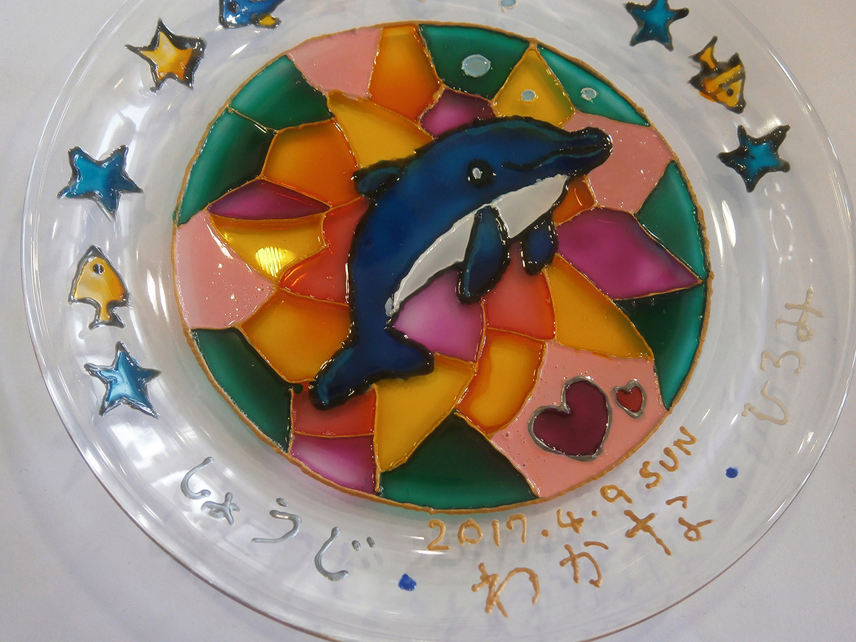 エナメル絵付け